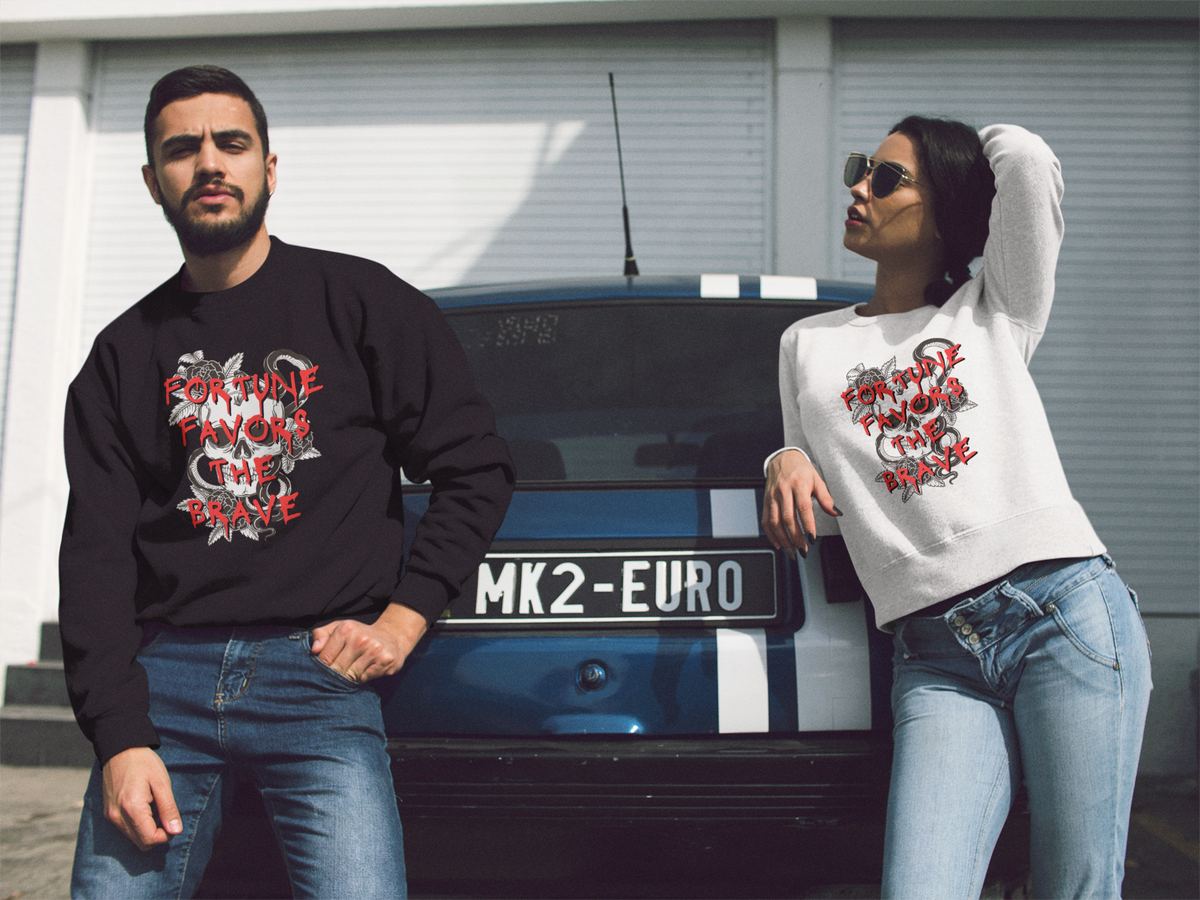 Fortune Favors the Brave Crewneck